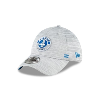 Detroit Lions Gorra | New Era NFL Fall Sideline Historic 39thirty Stretch Fit Cap Mexico - Grises